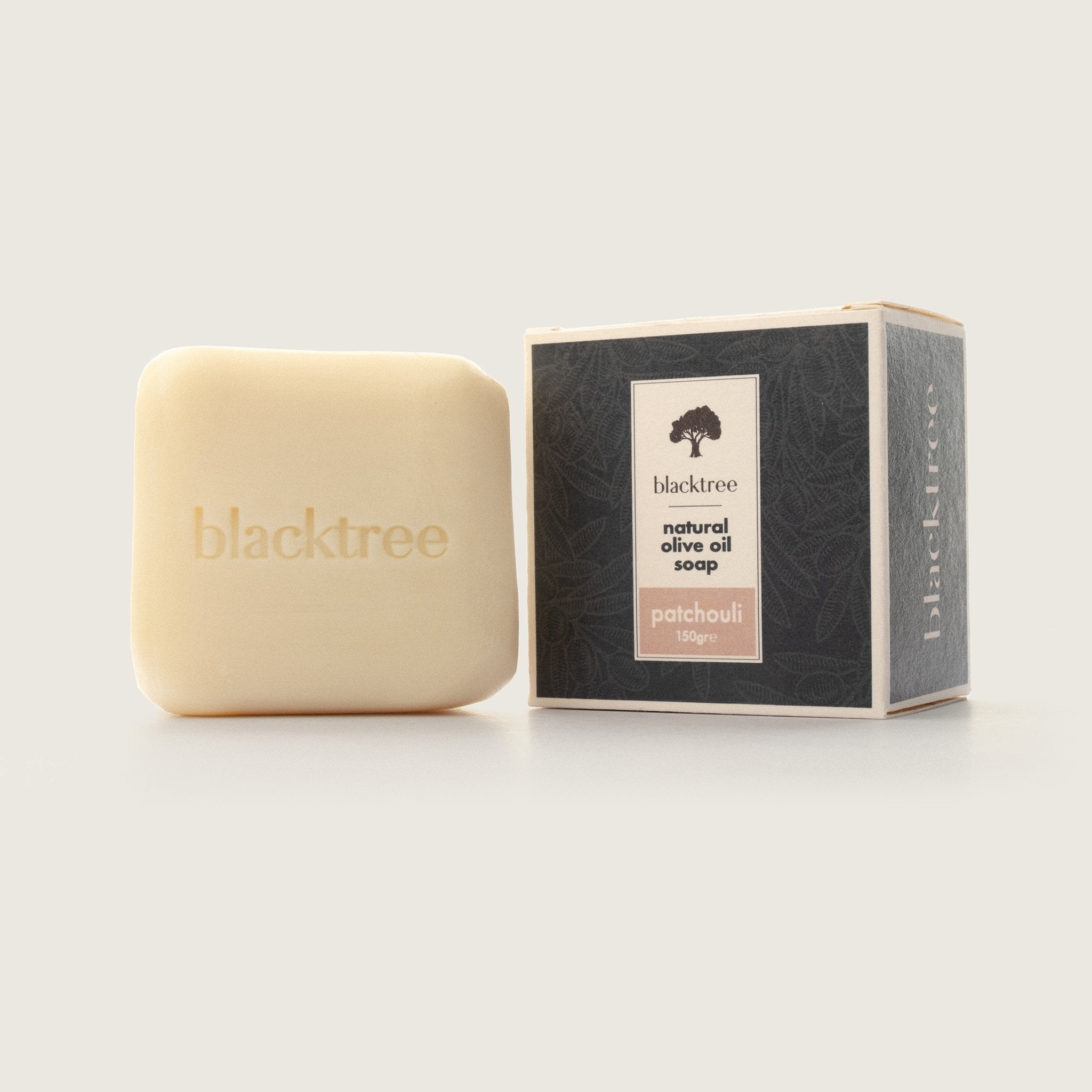 Natural Olive Oil Soap - Patchouli - 150gr (Stone Soap) - Blacktree Naturals